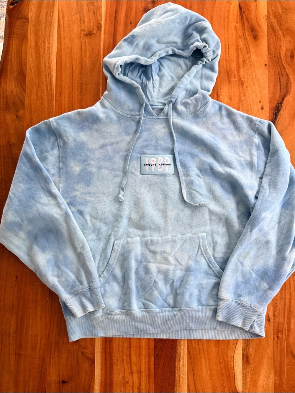 Official Taylor Swift 1989 Light Blue Tie-Dye Hoodie Merch